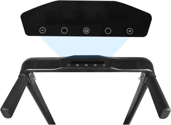Treadmills Household Small Folding Mute Electric Fitness Walking Machine Treadmill (Black) - Image 2