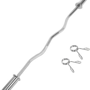 2" diameter standard Olympic Super Curl  Curl Bar weight , 47" /60"