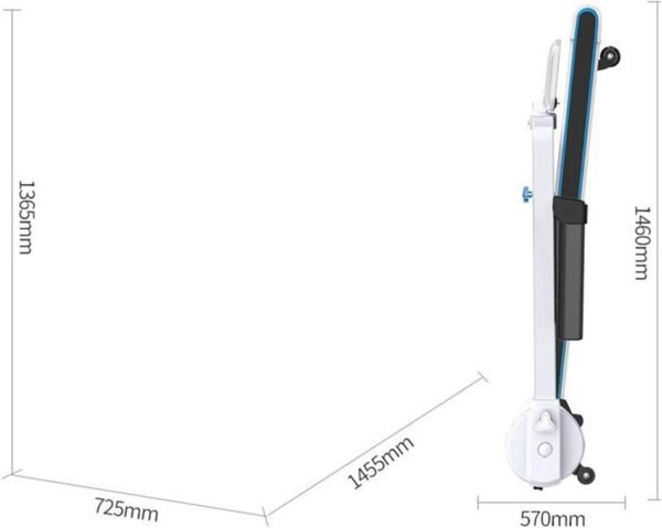 Folding Treadmill Electric Motorized Power Walking Jogging Running Exercise Fitness Machine Trainer Equipment for Home Gym Office Space Saver Easy Assembly - Image 2