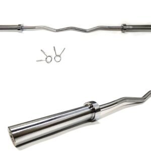 2" diameter standard Olympic Super Curl  Curl Bar weight , 47" /60"