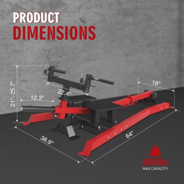 T-Bar Row Machine,Back Strength Machine,Back Machine ,Adjustable  Machine with Rotary Adjustment Multiple Handle Positions，Back Machines with 360 degree Rotatable Handle - Image 2