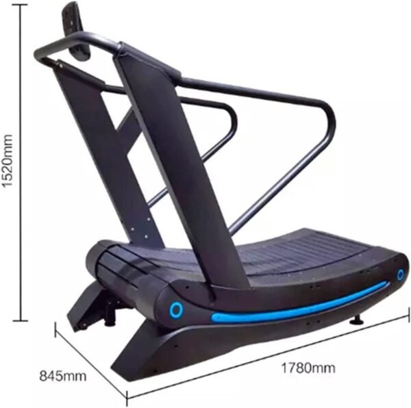 Treadmills Fitness Equipment Treadmill Fitness Equipment Curved Treadmill (Black) - Image 2