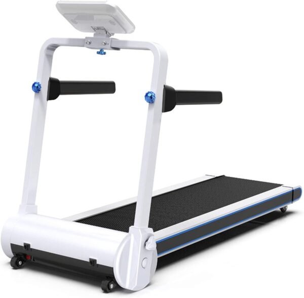 Folding Treadmill Electric Motorized Power Walking Jogging Running Exercise Fitness Machine Trainer Equipment for Home Gym Office Space Saver Easy Assembly